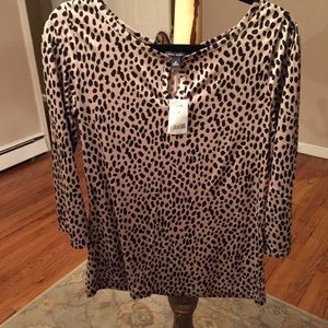 Banana republic leopard design top
